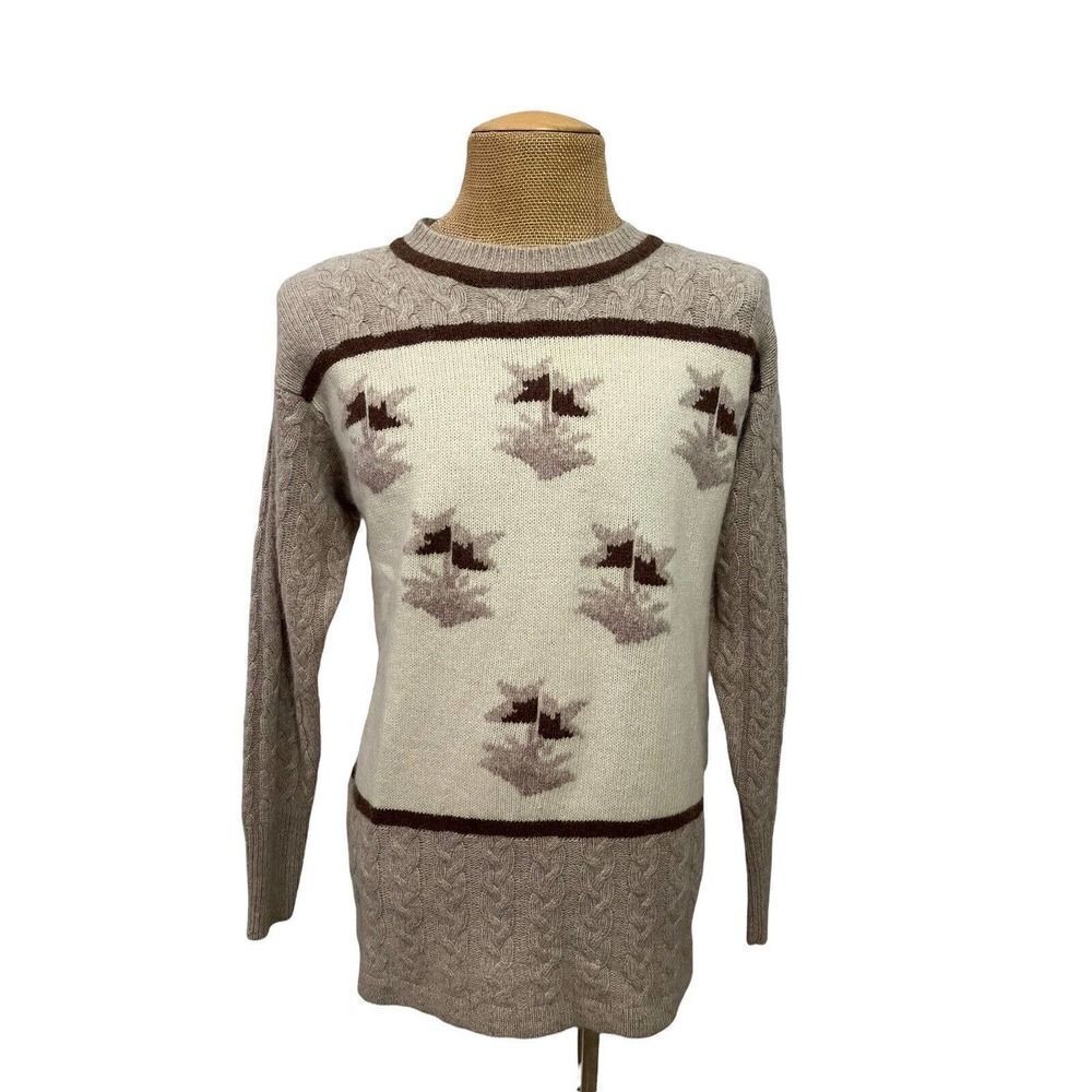 Classic New England Sweater Bay‎ Winds Lambswool Rabbit Hair Size Large